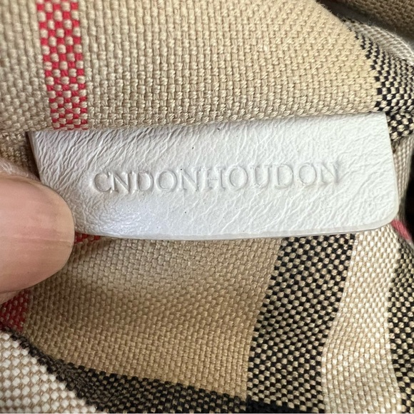 BURBERRY Rucksack Mauve Nylon w Leather Trim Drawstring Side Pockets Backpack - Picture 11 of 16